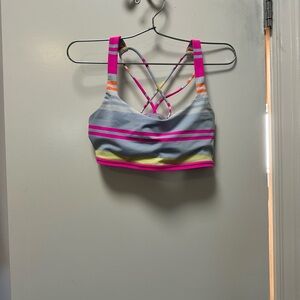Lululemon Striped Sports Bra